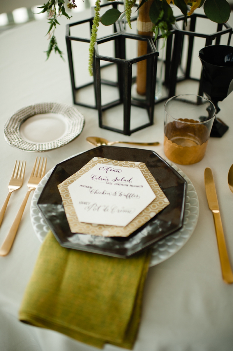 Honeycomb Wedding Ideas {Modern} via TheELD.com