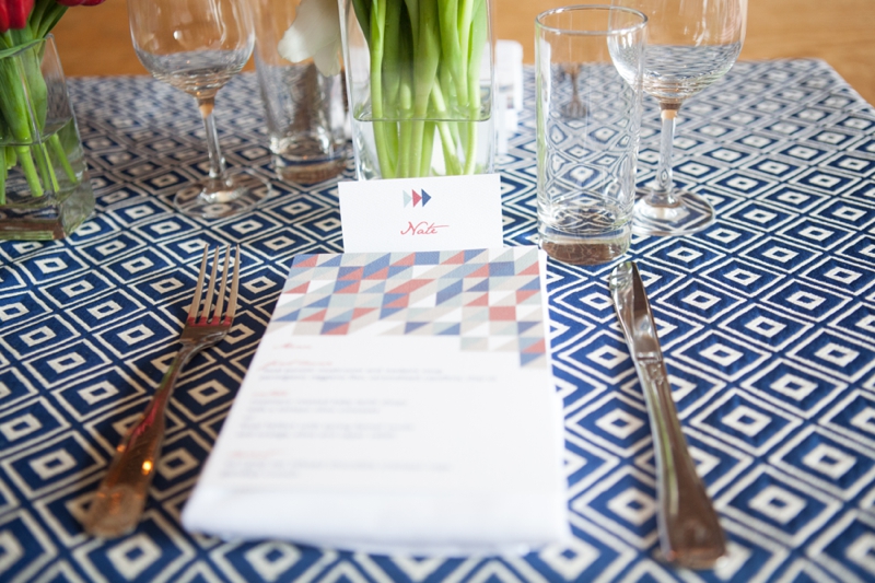 Red, White, and Blue Wedding Ideas {Modern} via TheELD.com