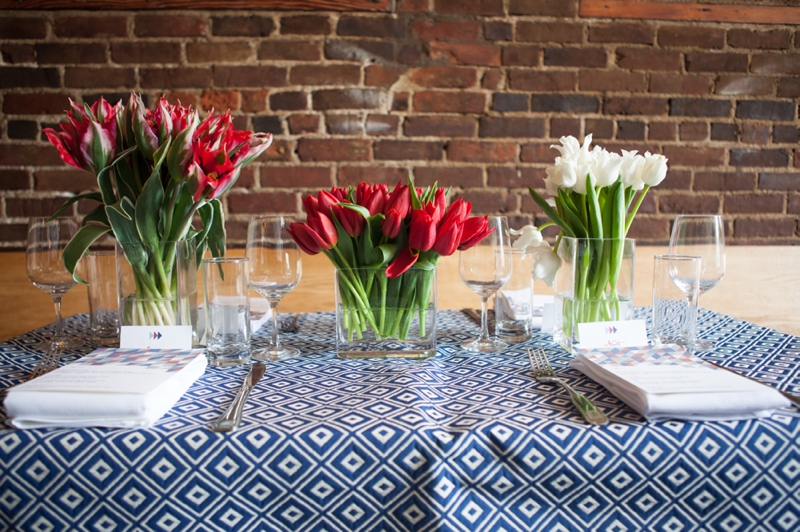 Red, White, and Blue Wedding Ideas {Modern} via TheELD.com