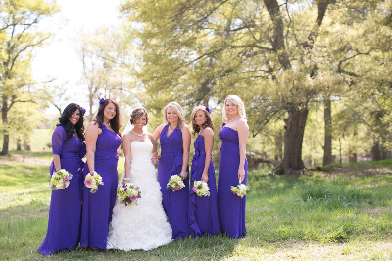 A Purple South Carolina Rustic Elegant Wedding via TheELD.com