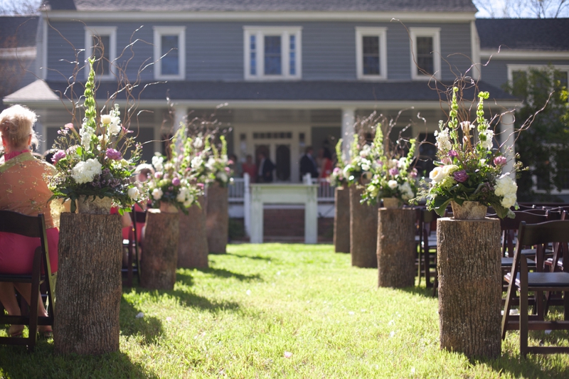 A Purple South Carolina Rustic Elegant Wedding via TheELD.com