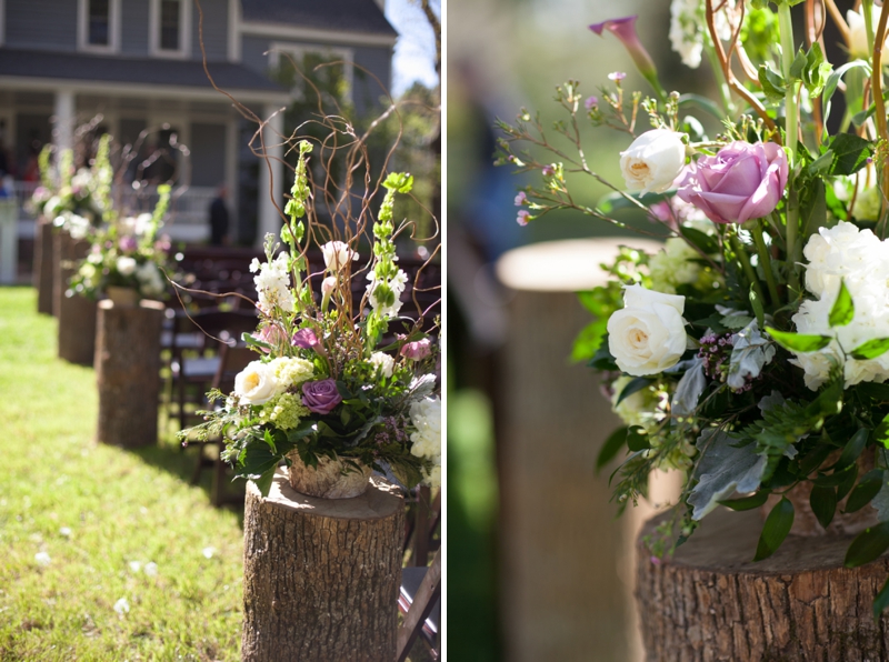 A Purple South Carolina Rustic Elegant Wedding via TheELD.com