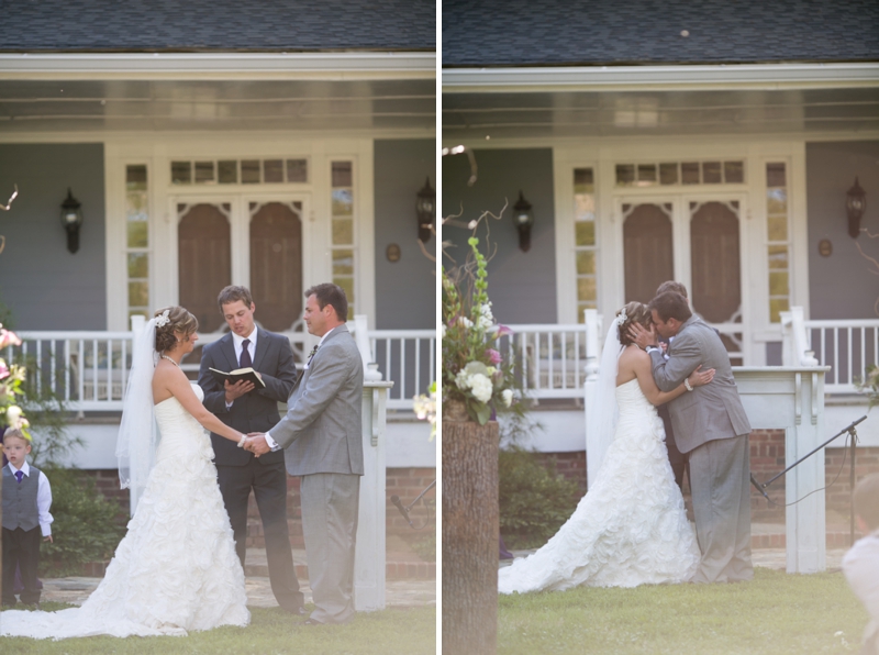 A Purple South Carolina Rustic Elegant Wedding via TheELD.com