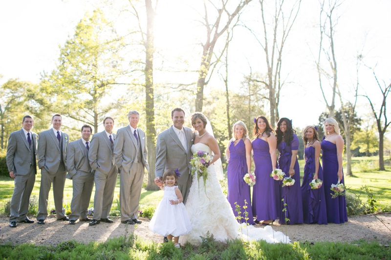 A Purple South Carolina Rustic Elegant Wedding via TheELD.com