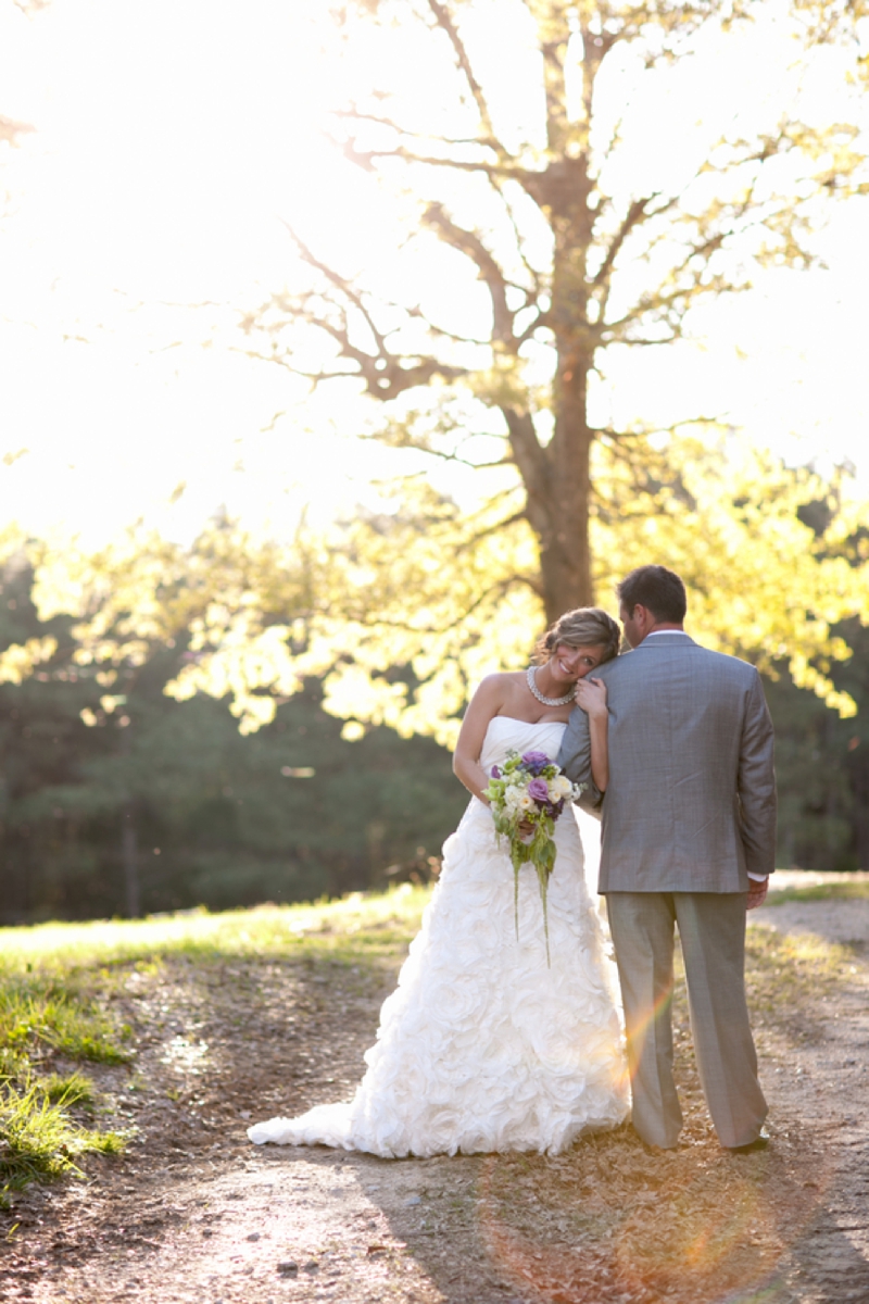 A Purple South Carolina Rustic Elegant Wedding via TheELD.com