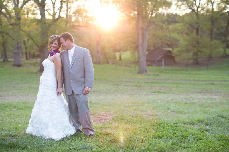 A Purple South Carolina Rustic Elegant Wedding via TheELD.com