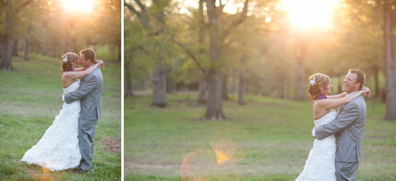 A Purple South Carolina Rustic Elegant Wedding via TheELD.com