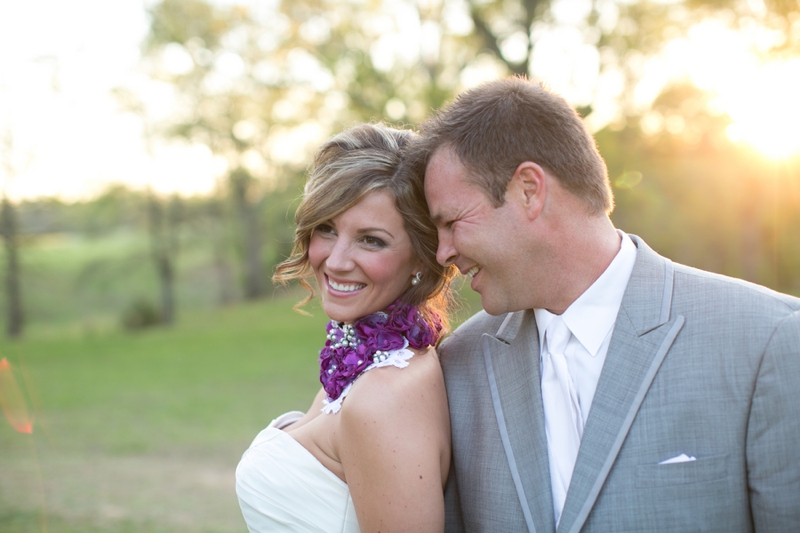 A Purple South Carolina Rustic Elegant Wedding via TheELD.com