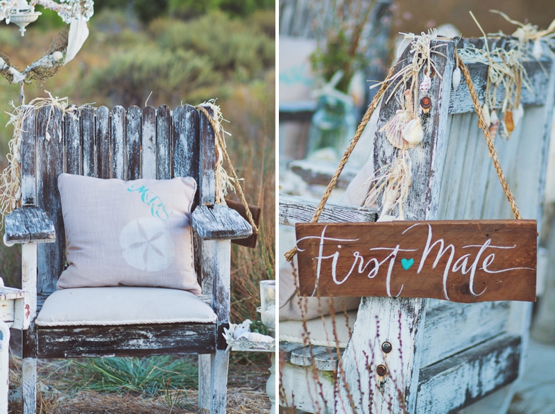 Shabby Chic Nautical Wedding Inspiration via TheELD.com