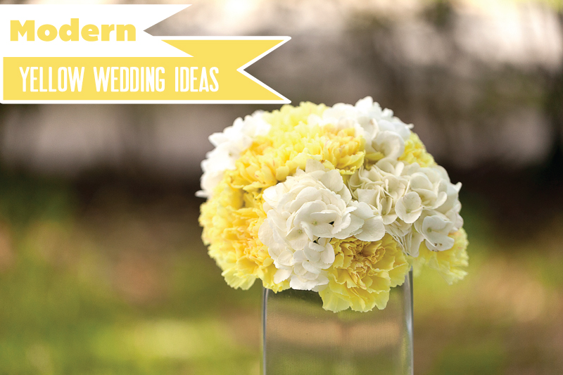 Yellow Wedding Ideas {Modern} via TheELD.com