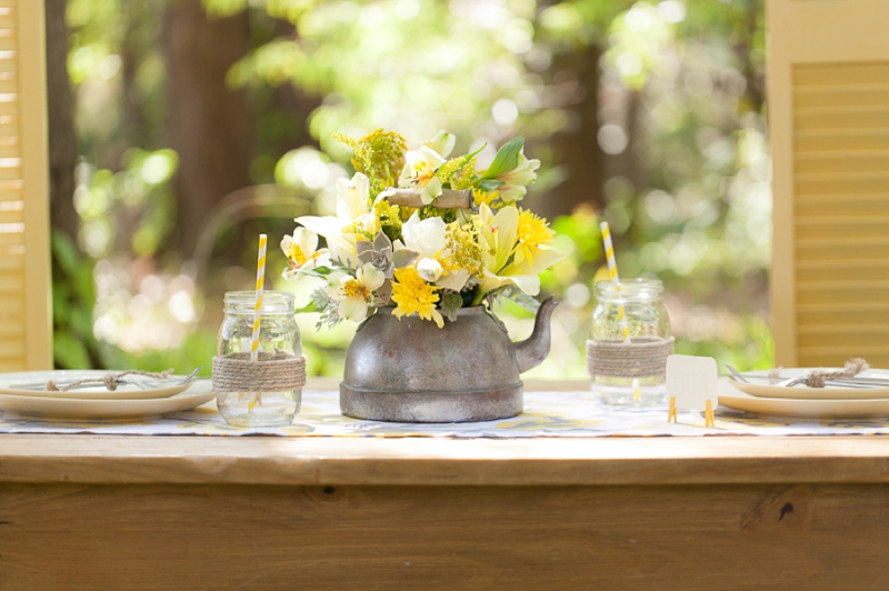 Yellow Wedding Ideas {Rustic} via TheELD.com