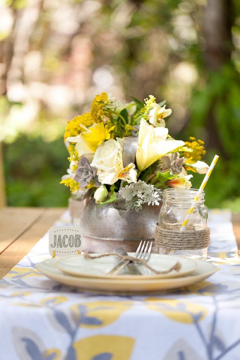 Yellow Wedding Ideas {Rustic} via TheELD.com