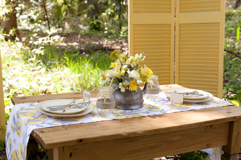 Yellow Wedding Ideas {Rustic} via TheELD.com