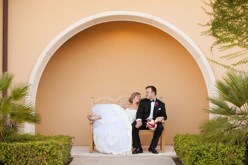 Eclectic Pink & Champagne Florida Wedding via TheELD.com