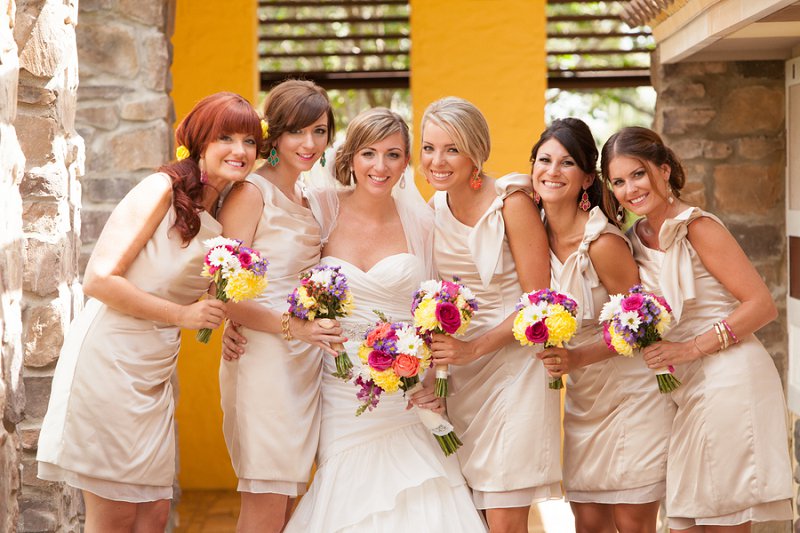 Eclectic Pink & Champagne Florida Wedding via TheELD.com