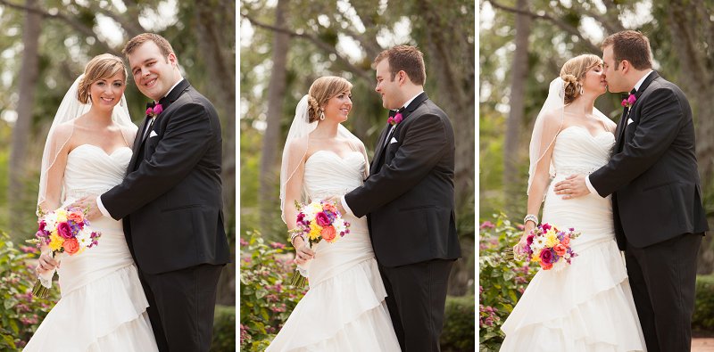 Eclectic Pink & Champagne Florida Wedding via TheELD.com