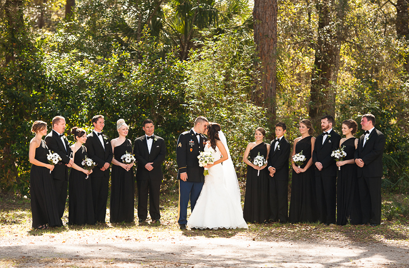Classic Black and White Florida Wedding via TheELD.com