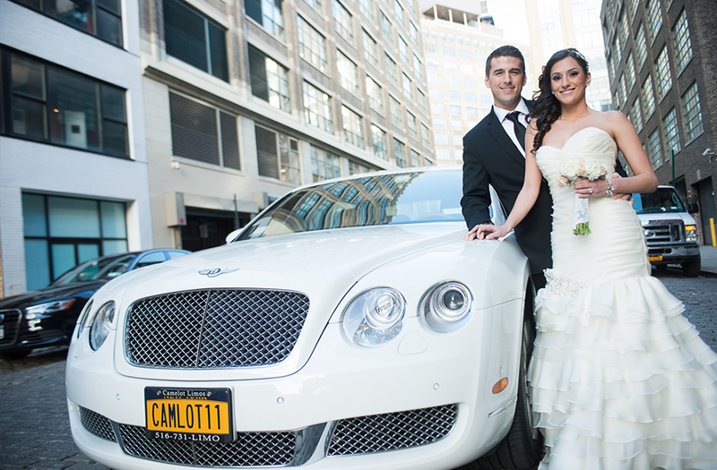 Glamorous White and Silver New York Wedding via TheELD.com
