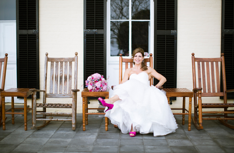 A Modern Eclectic Pink and Blue New Jersey Wedding via TheELD.com