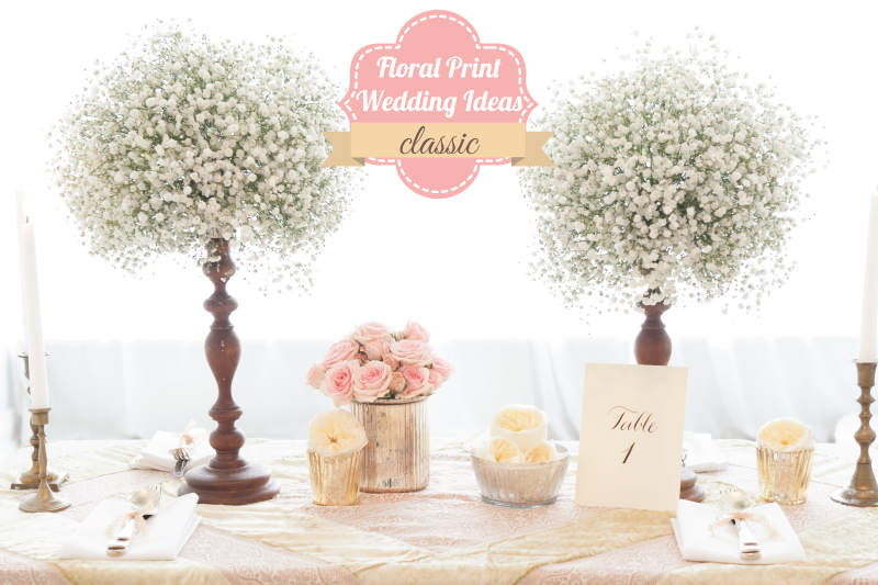 Floral Print Wedding Ideas {Classic}  via TheELD.com