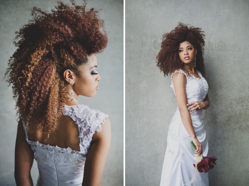 Modern Red Industrial Wedding Inspiration via TheELD.com