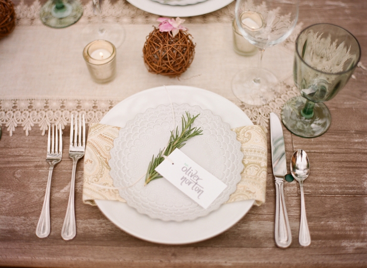 Modern Rustic Herb Inspired Wedding Ideas via TheELD.com