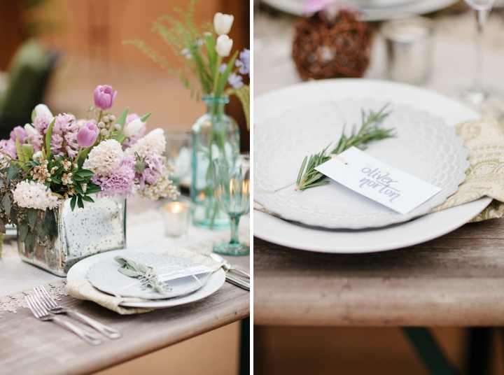 Modern Rustic Herb Inspired Wedding Ideas via TheELD.com