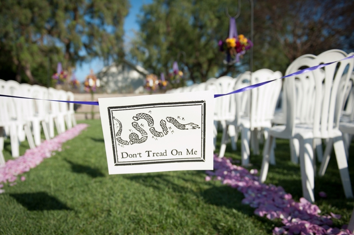 A Purple American History Inspired Wedding via TheELD.com