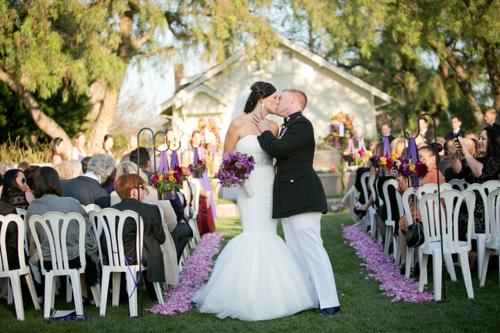 A Purple American History Inspired Wedding via TheELD.com