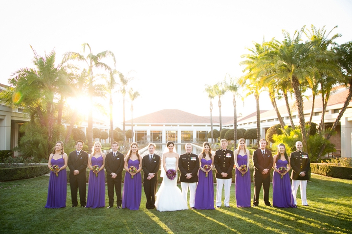 A Purple American History Inspired Wedding via TheELD.com