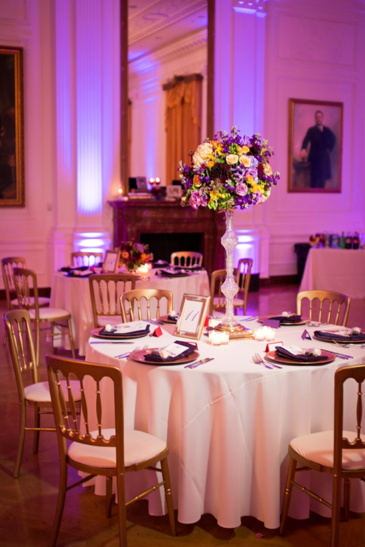 A Purple American History Inspired Wedding via TheELD.com