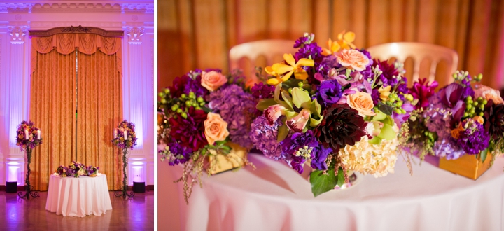 A Purple American History Inspired Wedding via TheELD.com