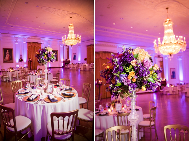 A Purple American History Inspired Wedding via TheELD.com