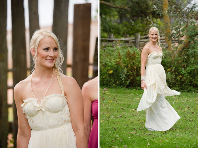 A Prince Edward Island Rustic Pink and White Wedding via TheELD.com