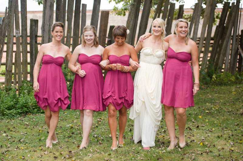 A Prince Edward Island Rustic Pink and White Wedding via TheELD.com