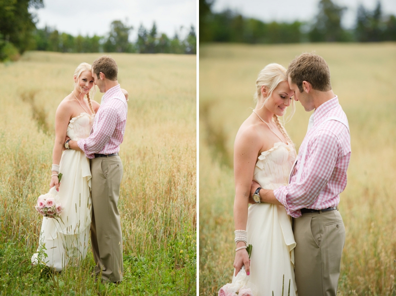 A Prince Edward Island Rustic Pink and White Wedding via TheELD.com