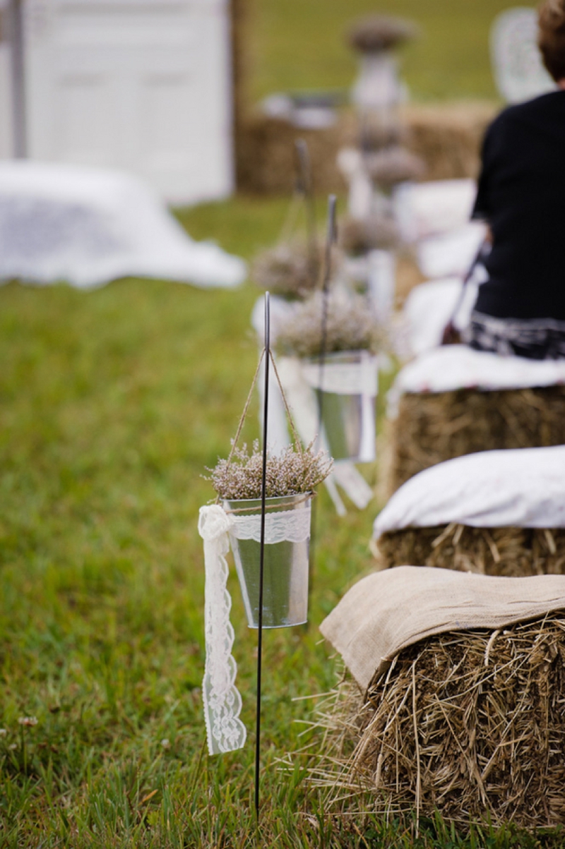 A Prince Edward Island Rustic Pink and White Wedding via TheELD.com