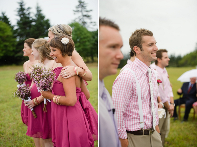 A Prince Edward Island Rustic Pink and White Wedding via TheELD.com