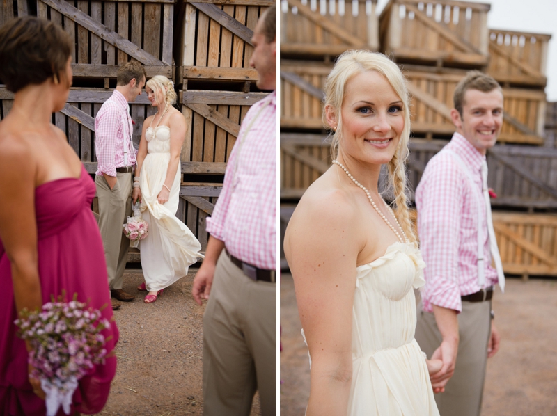 A Prince Edward Island Rustic Pink and White Wedding via TheELD.com