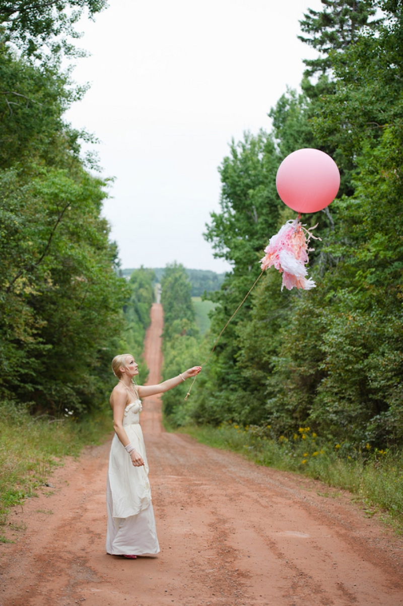 A Prince Edward Island Rustic Pink and White Wedding via TheELD.com