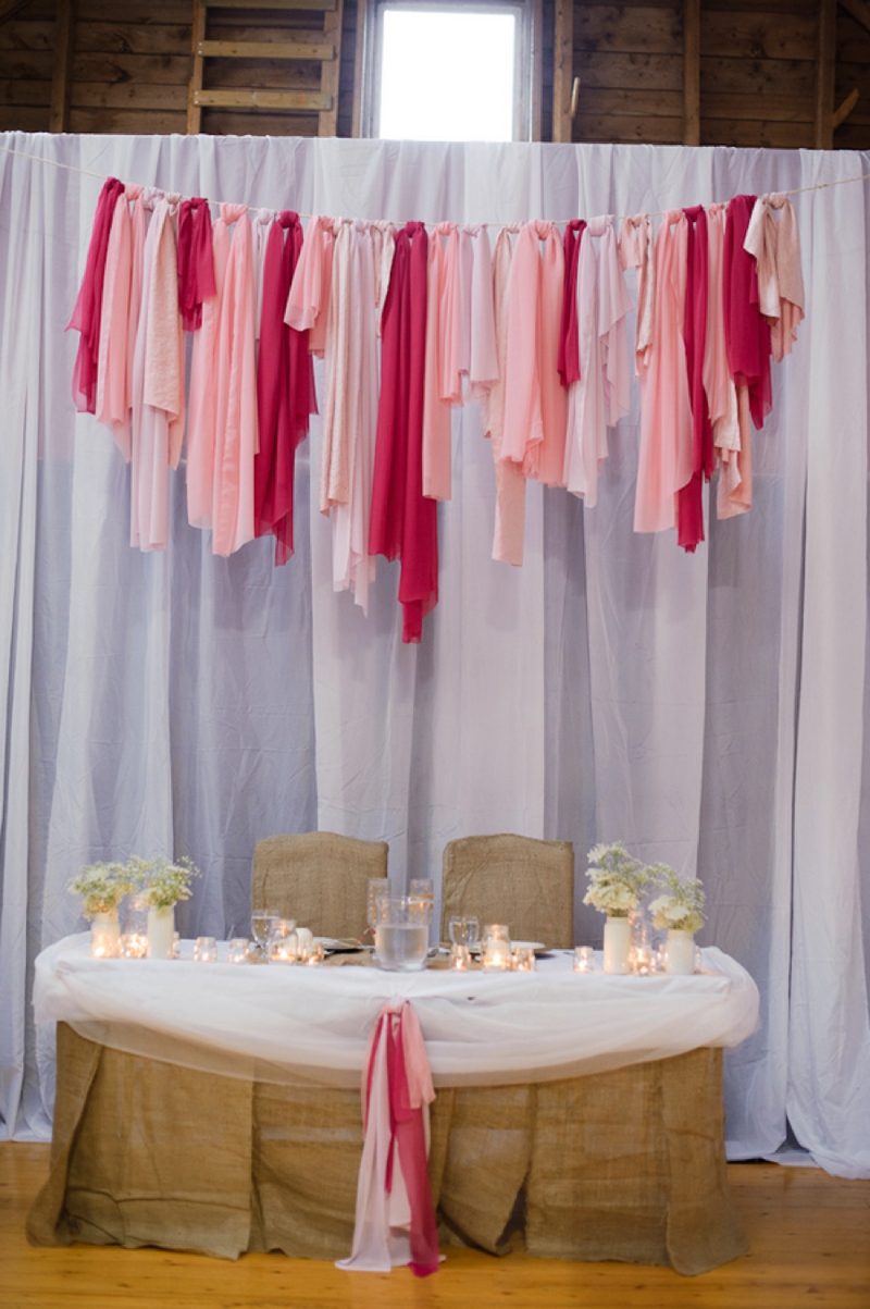 A Prince Edward Island Rustic Pink and White Wedding via TheELD.com