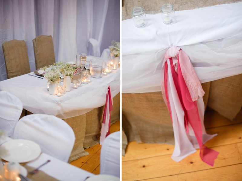 A Prince Edward Island Rustic Pink and White Wedding via TheELD.com