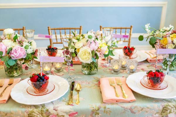 Vintage Pastel Wedding Inspiration via TheELD.com