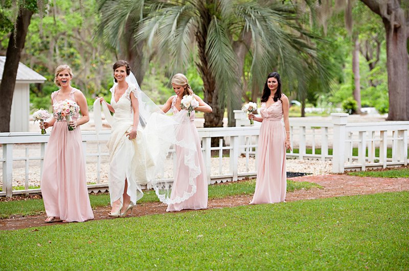 Classic Blush and Gold Florida Wedding via TheELD.com