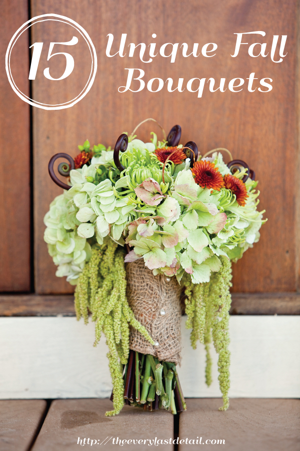 15 Unique Fall Bouquets via TheELD.com