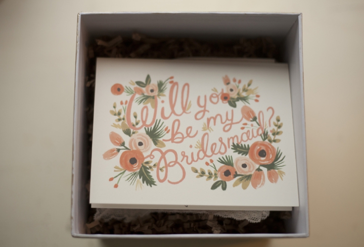 Asking Your Bridesmaids With A Will You Be My Bridesmaid Box via TheELD.com
