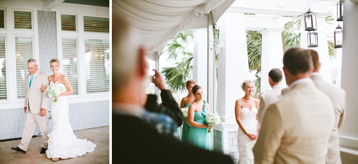 Blue and White Beach Inspired Wedding via TheELD.com