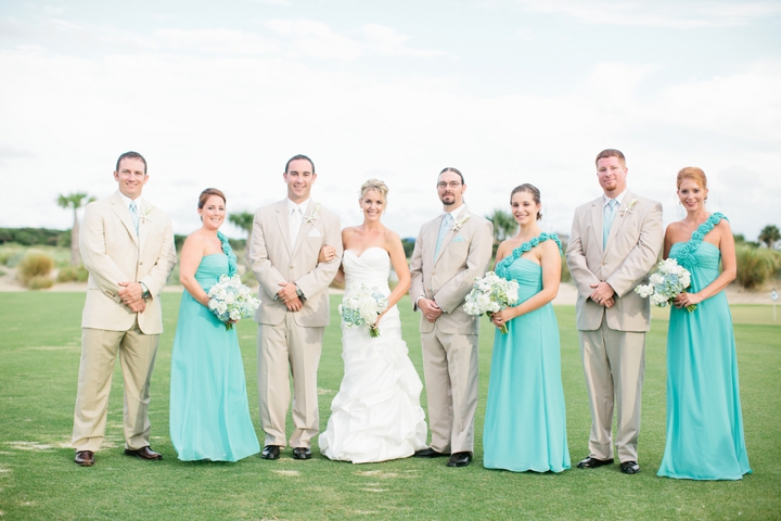 Blue and White Beach Inspired Wedding via TheELD.com