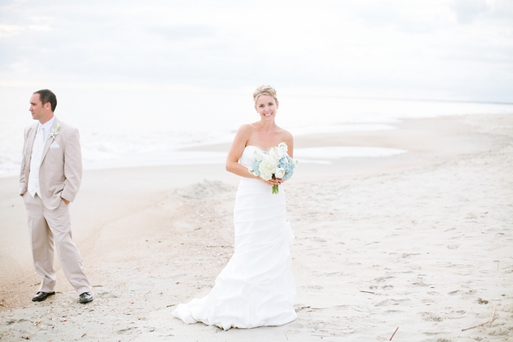 Blue and White Beach Inspired Wedding via TheELD.com