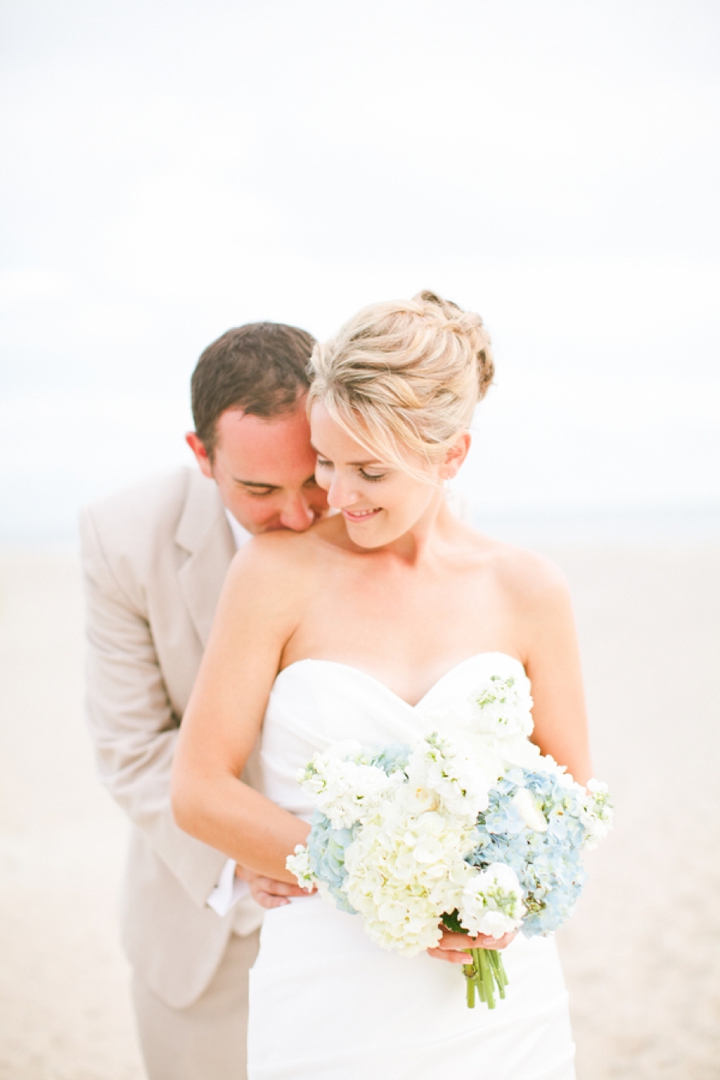 Blue and White Beach Inspired Wedding via TheELD.com